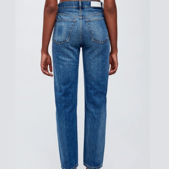 REDONE high rise stove pipe jeans - sz 31 - Picture 3 of 6